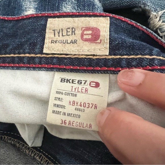 Vintage Buckle BKE 67 Jeans Mens Size 36x33 Medium Wash Boot Tyler Flare Y2K - Picture 12 of 14